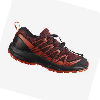 Salomon XA PRO V8 Túracipő Gyerek Fekete Piros | HU 3580JPQ